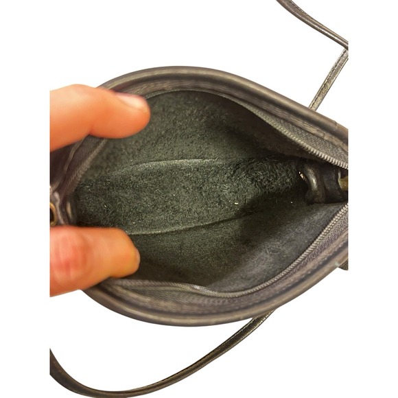 Vintage Coach Hadley Mini Crossbody Shoulder Bag Leather Purse‎ Designer Black - Picture 9 of 10